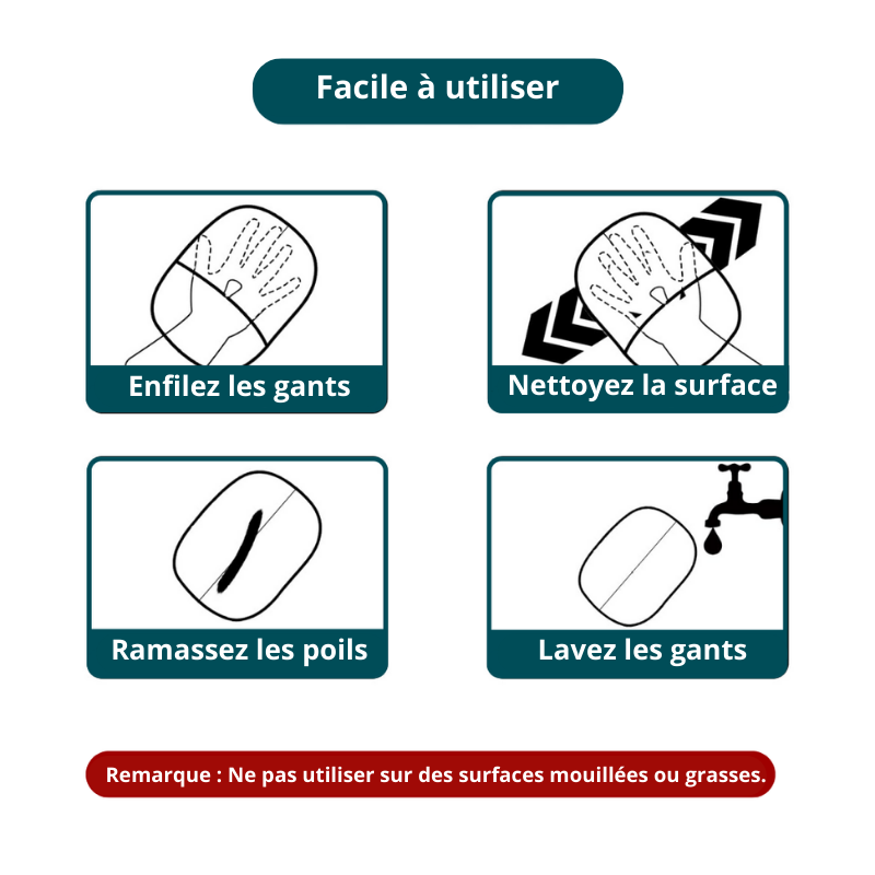 PetMagnet™ - Gants électrostatiques pour poils 🤩