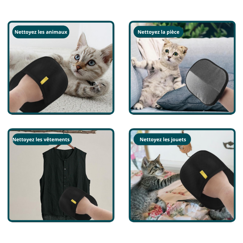 PetMagnet™ - Gants électrostatiques pour poils 🤩
